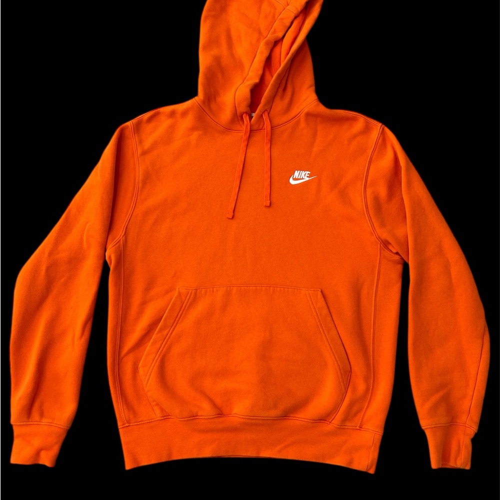 Nike Men's Vibrant Orange Hoodie